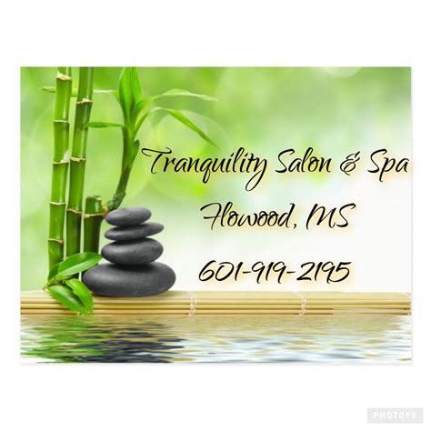  Digg out details of Tranquility Salon & Spa in Flowood with all reviews and ratings ... 176 Promenade Blvd., Flowood, MS 39232. Telephone: (601) 919-2195. Opening hours: 